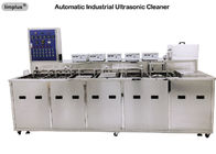 De multitank Industriële Ultrasone Schonere Machine met het Spoelen van Drogend Systeem voor Olie ontvet