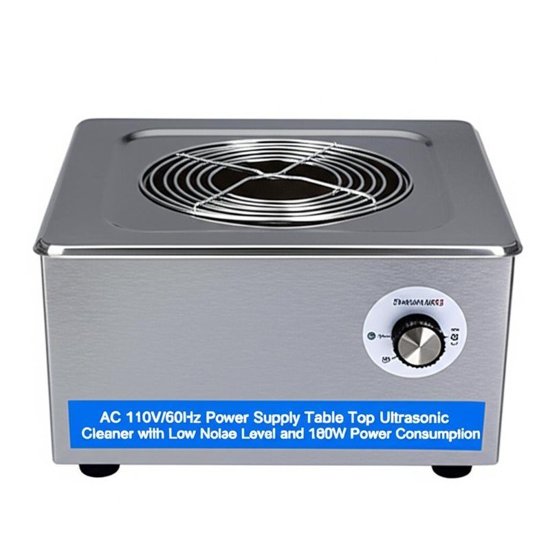 AC 110V/60Hz Power Supply Table Top Ultrasonic Cleaner with Low Noise Level and 180W Power Consumption