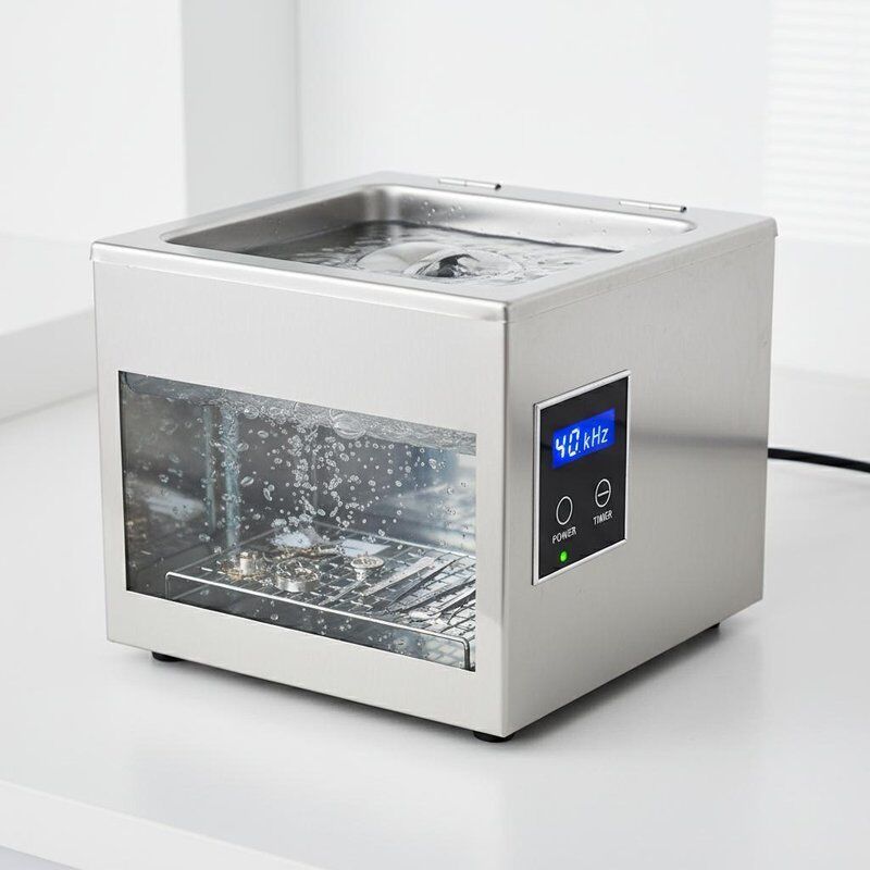 280x180x200mm Ultrasone tafelluchter 40kHz Ultrasone frequentie veiligheidsbescherming Ontworpen voor het reinigen van gevoelige instrumenten